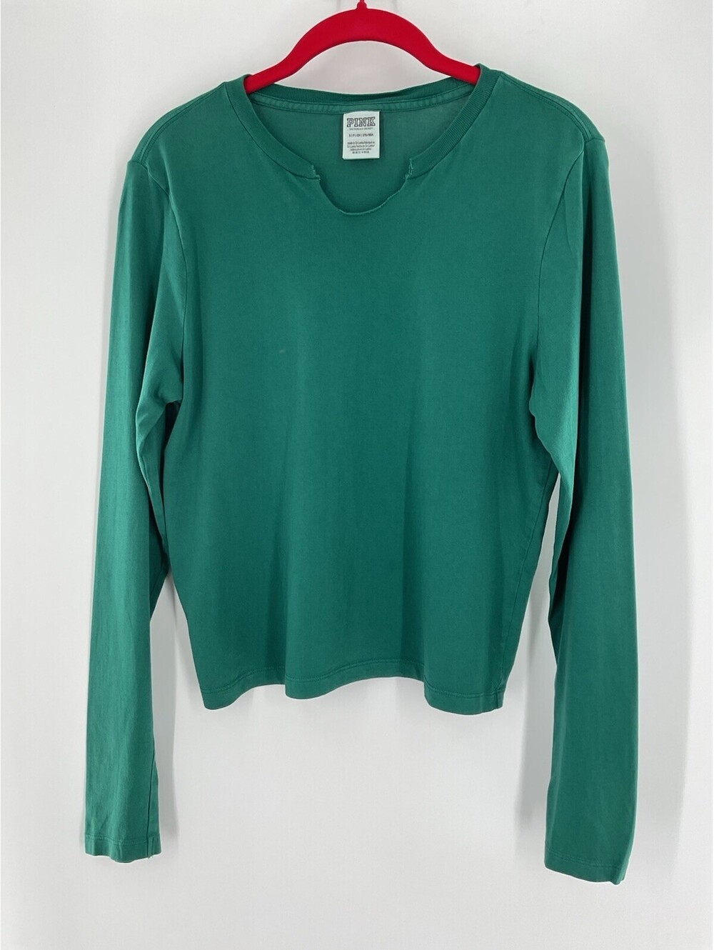 Pink By Victoria’s Secret Green T-Shirt Long Sleeve 128
